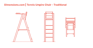 tennis umpire chair traditional