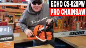 How to start up a echo chainsaw. Professional Chainsaw Echo Cs 620pw Unboxing Start Up Youtube