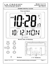 Atomic Wall Clock Manual