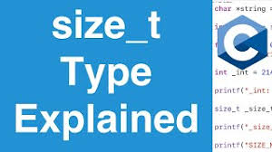 size t type c programming tutorial