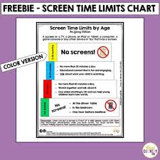 Screen Time Limits Hand Out For Parents Freebie