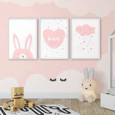 Modern baby name wall decor is a chic and stylish way to add a personal touch to your nursery decor. Customized Baby Child Name Poster Wall Art Canvas Print Nursery Decor Rabbit Cloud Pink Personalized Children S Name Baby Room Painting Calligraphy Aliexpress