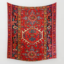 Antique Persian Rug Pattern Wall