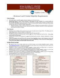 Ncaa Eligibility Center Quick Reference Guide Core Courses