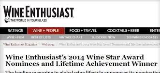 Wine Enthusiasts 2014 Wine Star Award Nominees And Lifetime