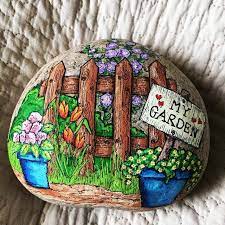My Fairy Garden Painted Rock Painted