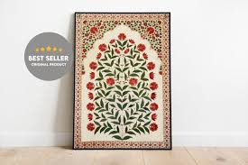 Indian Folk Art Fl Prints Living