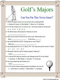 Have fun making trivia questions about swimming and swimmers. This Golf S Majors Trivia Game Is For Any Golf Enthusiast