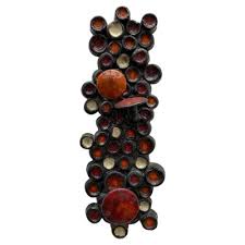 Abstract Ceramic Wall Sculpture From