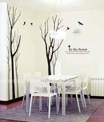 birch tree wall decals in the forest