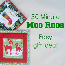 holiday mug rug the sewing loft