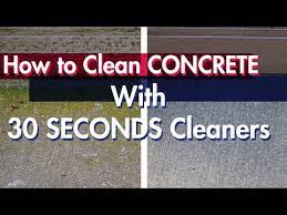 how to clean concrete without a