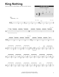Acid, fruity loops, ableton, pro tools, garageband, pro tools download for free + discover 1000's of sounds. Metallica King Nothing Sheet Music Download Pdf Score 41570