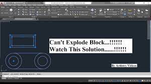 Can't Explode Block AutoCAD Problem and Solution - YouTube