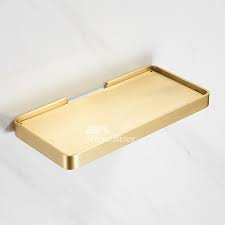 Simple Gold Luxury Bathroom Shelves