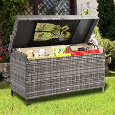 200 Gallon Wicker Outdoor Storage Box