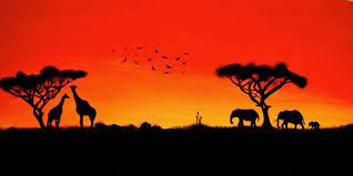 This collection of beautiful and breathtaking photos is free for personal and commercial use. African Sunset African Sunset Africa Painting Silhouette Painting