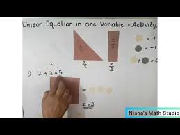 solving linear equation in one variable