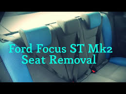 Rear Seats On A Ford Focus St Mk2