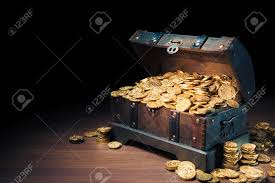 To unlock treasure hunt, players need to complete the level 36 quest: Open Treasure Chest Filled With Gold Coins High Contrast Image Stock Photo Picture And Royalty Free Image Image 75333335