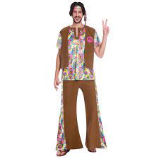 mens 1960s hippie costume psychedelic