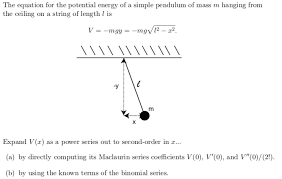 Equation For The Potential Energy