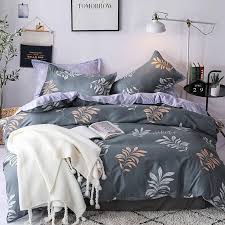 leaf print bedding set bedclothes