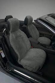 Gray Sheepskin Seat Covers