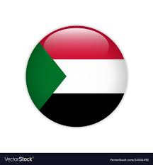 Sudan flag on button Royalty Free ...