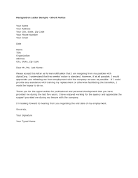 Sample Resignation Letter Format Example Ilsoleelaluna Fo