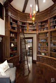 vozy basement library design ideas