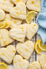 lemon shortbread cookies dessert for two