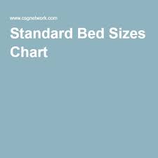 Standard Bed Sizes Chart Dollhouses Bed Size Charts Bed