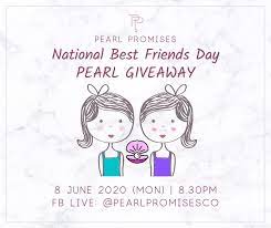 You have to cover this day with complete enthusiast. Pearl Promises It S National Best Friend Day Soon To Celebrate This Special Day We Are Picking A Pair Of Bffs For Our Next Fb Live Giveaway The Catch It Does