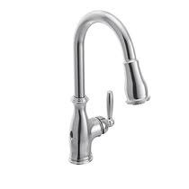 Pull out the spout and clamp the hose to prevent it from retracting. Gooseneck High Arc Moen Kitchen Faucets You Ll Love In 2021 Wayfair