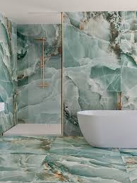 Turquoise Onyx Effect Porcelain Tiles