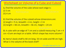Here is the list of all the topics that students learn in this grade. Worksheet On Volume Of A Cube And Cuboid The Volume Of A Rectanglebox