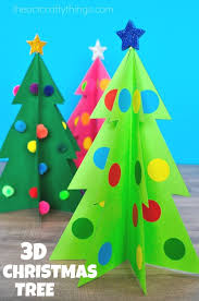 Colorful 3d Christmas Tree Craft