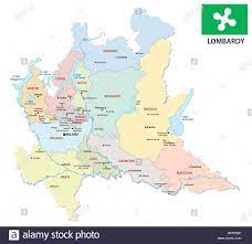Lombardy map immagini e fotografie stock ad alta risoluzione - Alamy