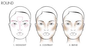 how to contour round face