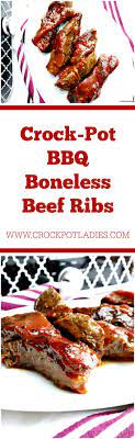 crock pot bbq boneless beef ribs