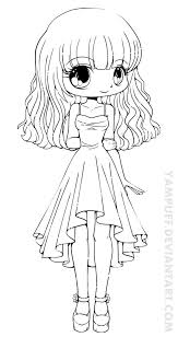 Coloriage pour ma meilleure amie diplome anniversaire for de. Teej Chibi Lineart Commission By Yampuff On Deviantart Chibi Coloring Pages People Coloring Pages Princess Coloring Pages