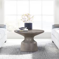 sephie round pedastal coffee table in