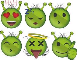 Cute Alien Emoji Svg Png Jpg Cute Emoji Alien Emoji Lovable Alien Emoji Green Emoji Heart Eyes Sleeping Kissing Angel Okay Love