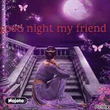 good night my friend gif nojoto
