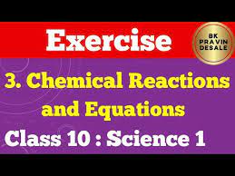 Equations Exercise Class 10 Science 1