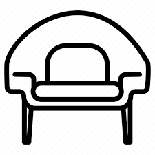 Armchair Chair Seat Sofa Table Icon