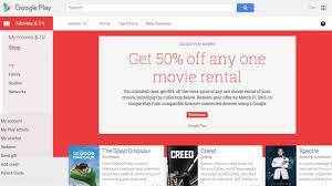 This video streaming web site is committed to providing unexampled diversion to its viewers and it's lived up to its name in numerous varieties of ways in which. 50 Off Google Play Movie Rental With This Promo Code