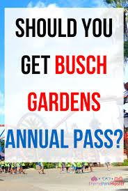 busch gardens annual p benefits
