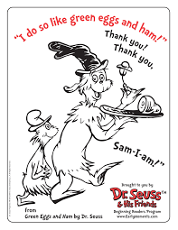 This birthday coloring pages are fun way to teach your kids about birthday. Green Eggs And Ham Coloring Page Dr Seuss Coloring Pages Dr Seuss Activities Dr Seuss Coloring Sheet